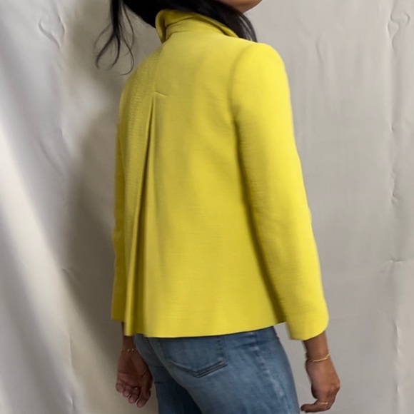 ZARA basic yellow cropped jacket - Picture 5 of 13